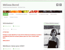 Tablet Screenshot of dieteticienne-borrel.com